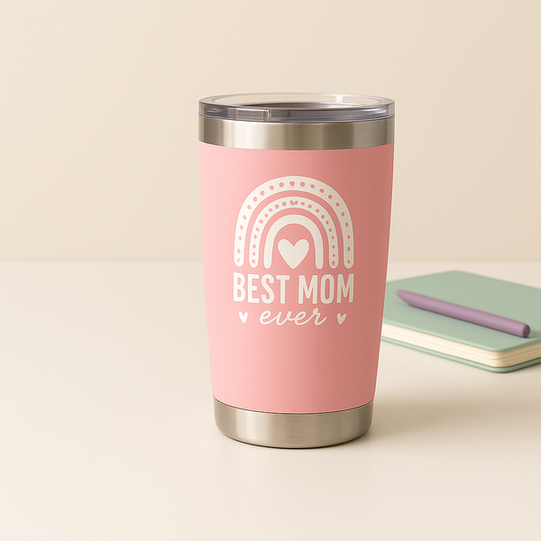“Best Mom Ever” Travel Mug – Insulated 20oz Tumbler for Mom - Avenari Home & Life