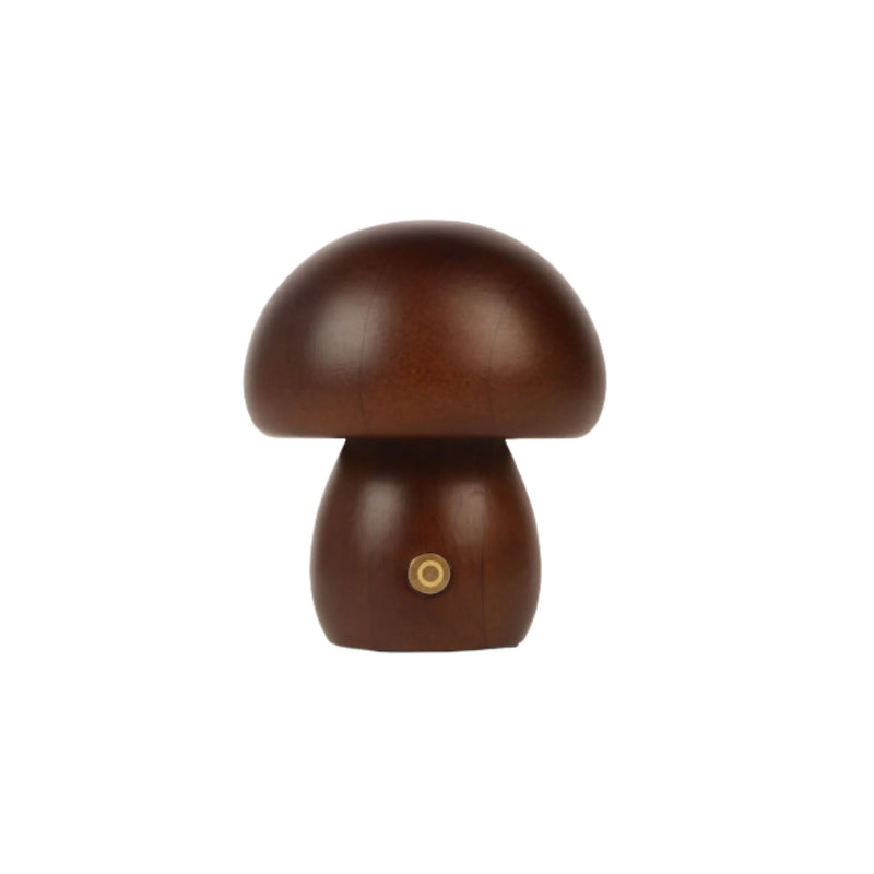 Wooden Mushroom LED Night Light – Rechargeable Bamboo Bedside Lamp for Bedroom, Nursery & Gift Decor - Avenari Home & Life