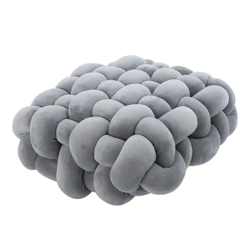Woven Square Plush Cushion - Cozy & Stylish Home Accent