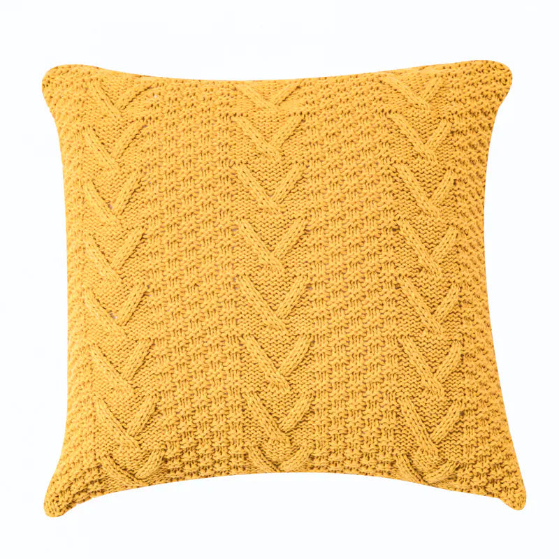 V-Shaped Knitted Pillow Cover - Modern Simplicity & Comfort