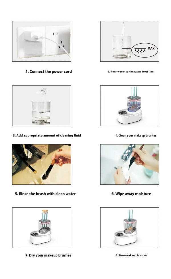 Electric Makeup Brush Cleaner & Dryer - Avenari Home & Life