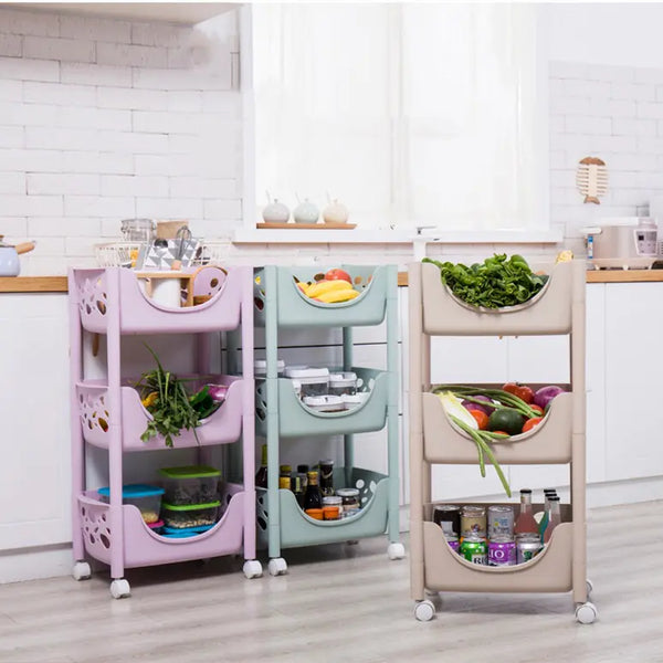 Versatile Storage Rack and Organizer Furniture | Modern Mobile Shelf