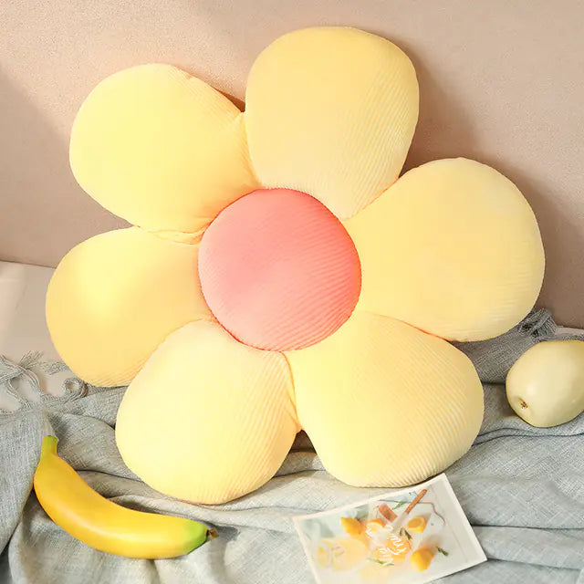 Soft Cartoon Flower Plush Pillow - Avenari Home & Life