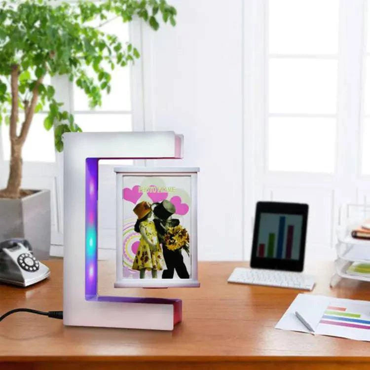 Magnetic Levitation Three-Sided Acrylic Photo Frame – Floating Display for Home & Office Décor - Avenari Home & Life
