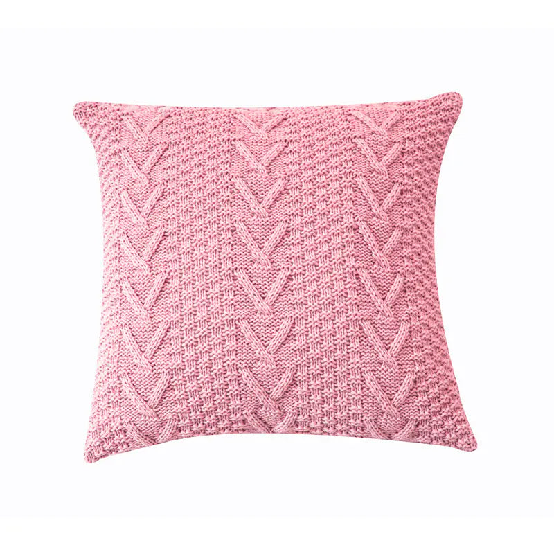 V-Shaped Knitted Pillow Cover - Modern Simplicity & Comfort