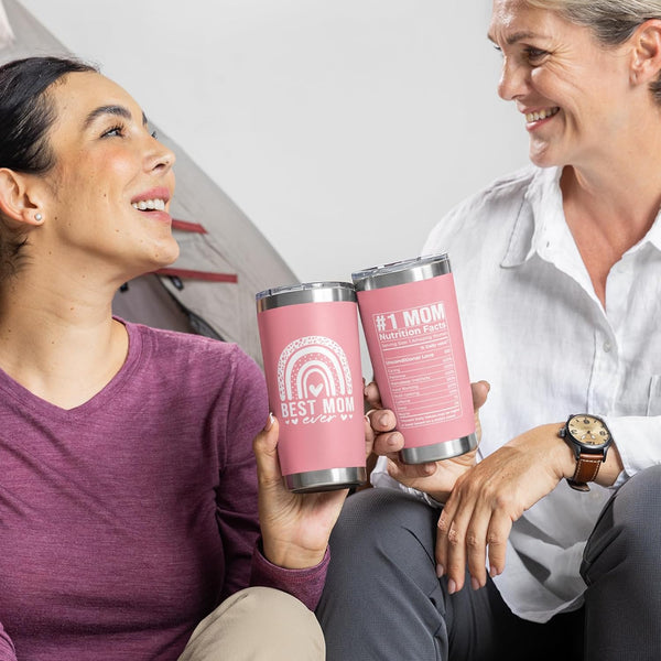 “Best Mom Ever” Travel Mug – Insulated 20oz Tumbler for Mom - Avenari Home & Life