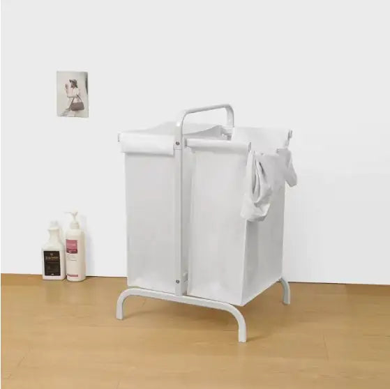 2-Tier 110L Laundry Basket with Lid - Oxford Fabric Laundry Sorter for Clothes & Toy Storage