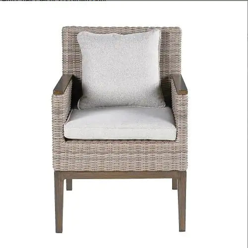 Marina - Patio Arm Chair Brown Light