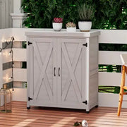 3093X Outdoor Locker & Metal Top - Garden Storage Shed & Workbench