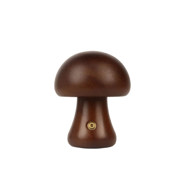 Wooden Mushroom LED Night Light – Rechargeable Bamboo Bedside Lamp for Bedroom, Nursery & Gift Decor - Avenari Home & Life