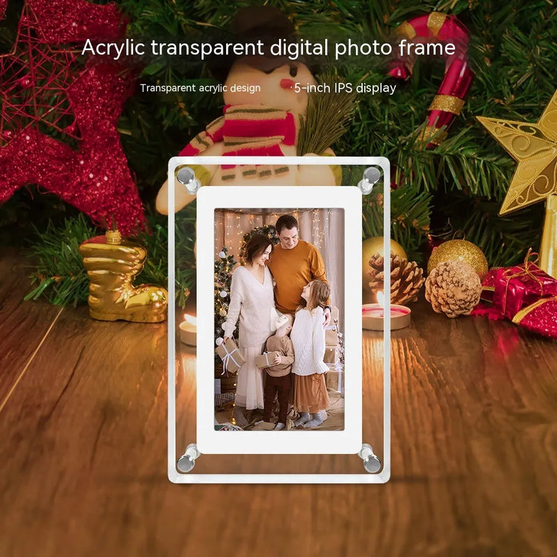 5-Inch Acrylic Digital Photo Frame & Video Player – Sleek Multimedia Display for Home, Office, or Business - Avenari Home & Life