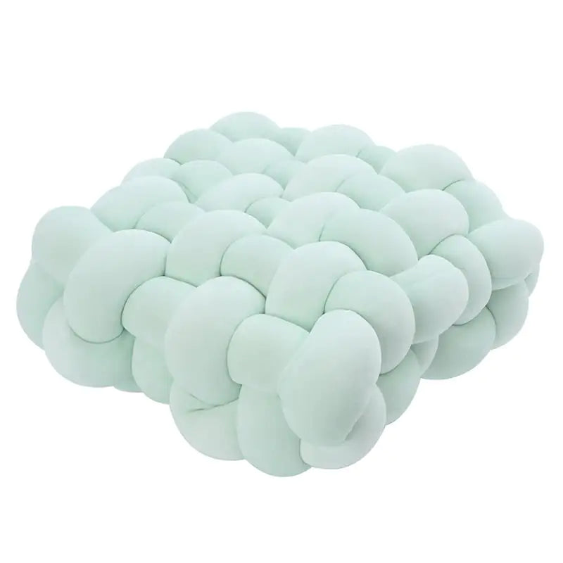 Woven Square Plush Cushion - Cozy & Stylish Home Accent
