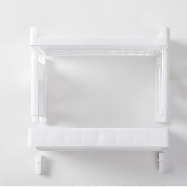 Modern Double-Layer Desk Shelf Organizer – Lightweight Desktop Storage Rack for Office or Home - Avenari Home & Life
