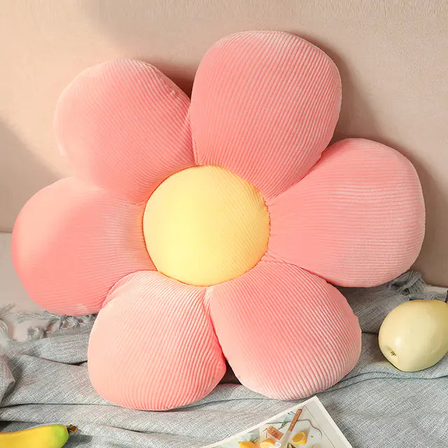 Soft Cartoon Flower Plush Pillow - Avenari Home & Life