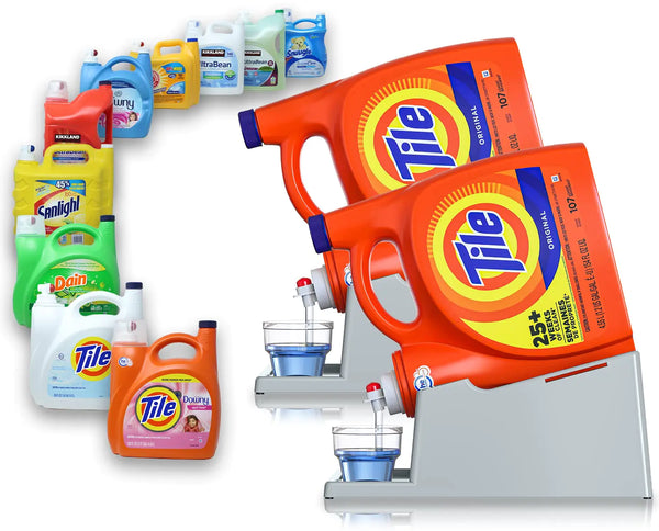Effortless Soap Dispensing Detergent Holder - Tidy & Convenient Laundry Solution