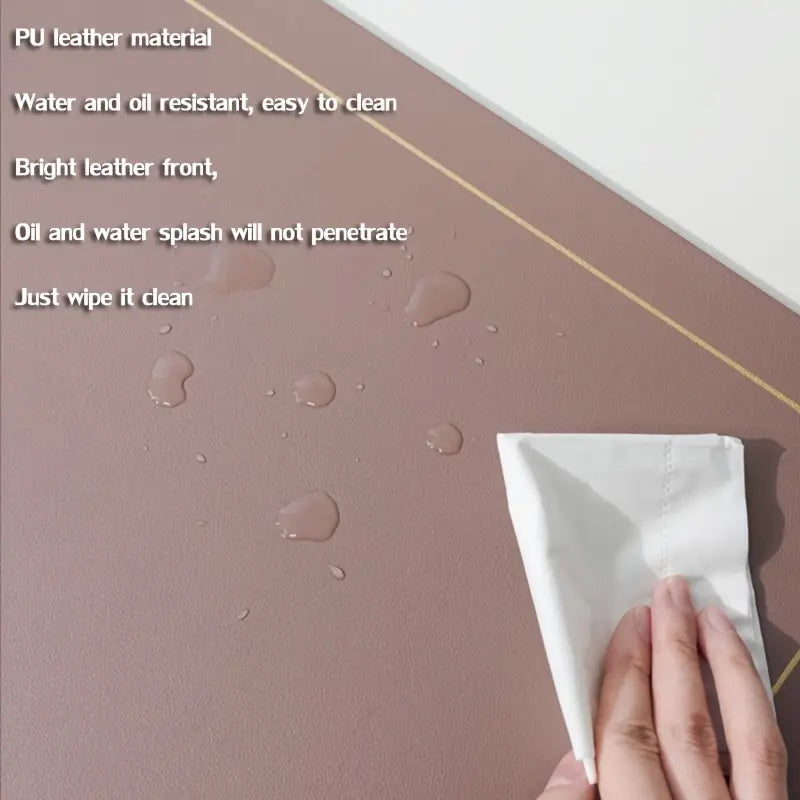Faux Leather Waterproof Placemat – Nordic Style Heat-Resistant Table Mat for Dining Room Decor - Avenari Home & Life
