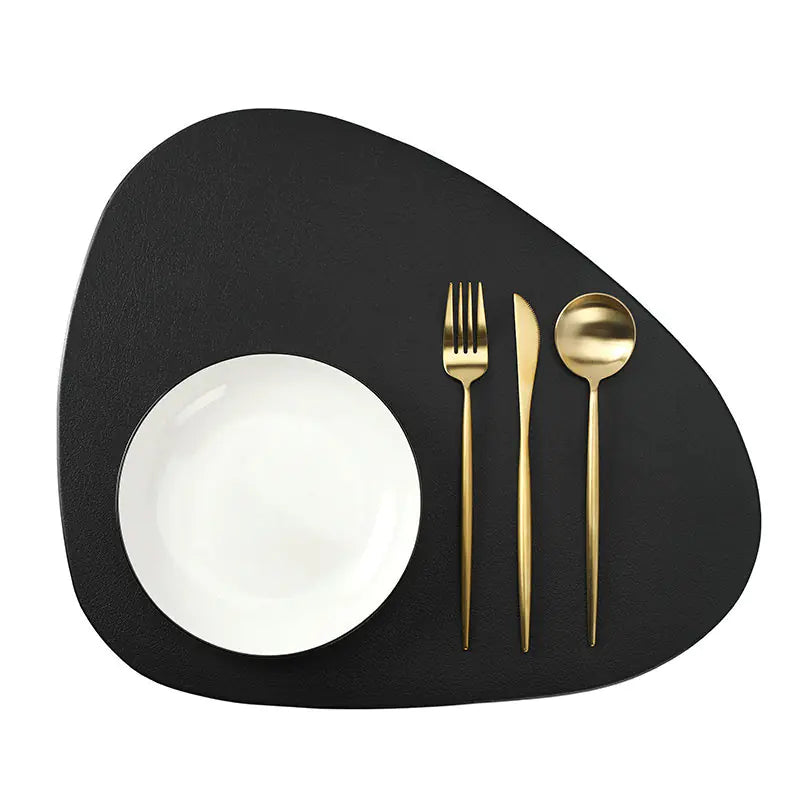 Imitation Leather Pebble Dining Mats - Stylish & Functional Table Protection