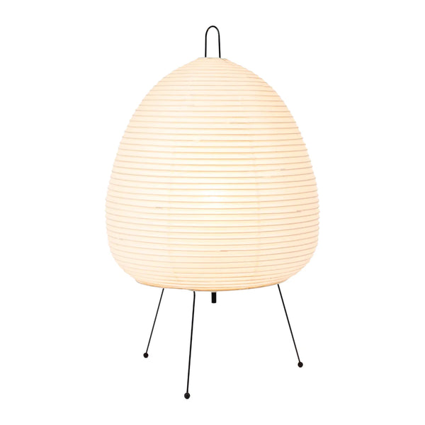 RiceBloom Nordic Accent Lamp – Minimalist Rice Paper Light with Wood & Metal Base - Avenari Home & Life