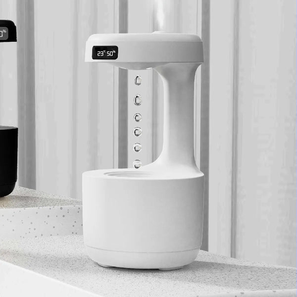 Bedroom Anti-Gravity Humidifier With Clock - Avenari Home & Life