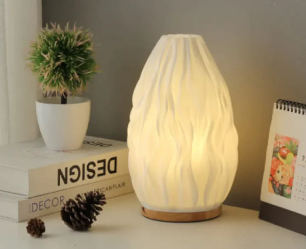 Minimalist Wood & Acrylic Desk Lamp – Modern Accent Lighting in Multiple Shapes & Sizes - Avenari Home & Life