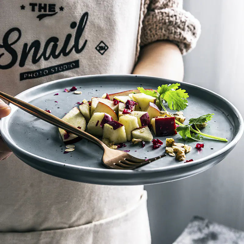 European Ceramic Plate for Steak and Dishes - Avenari Home & Life