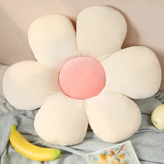 Soft Cartoon Flower Plush Pillow - Avenari Home & Life
