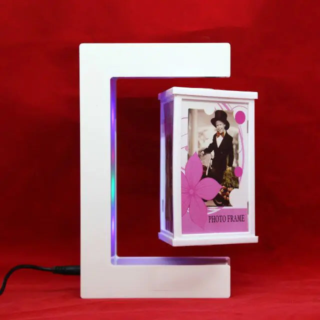 Magnetic Levitation Three-Sided Acrylic Photo Frame – Floating Display for Home & Office Décor - Avenari Home & Life