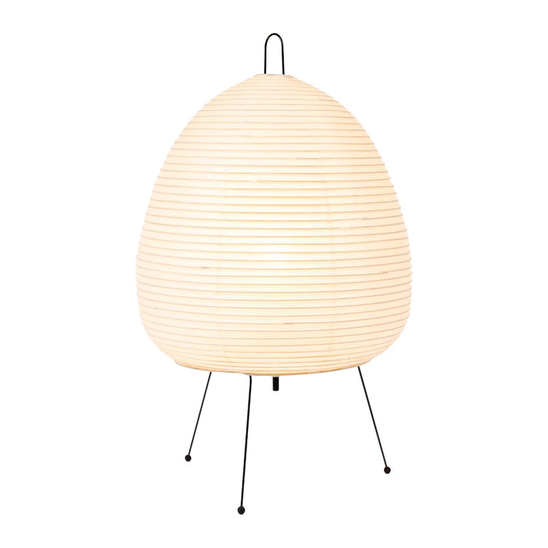 RiceBloom Nordic Accent Lamp – Minimalist Rice Paper Light with Wood & Metal Base - Avenari Home & Life
