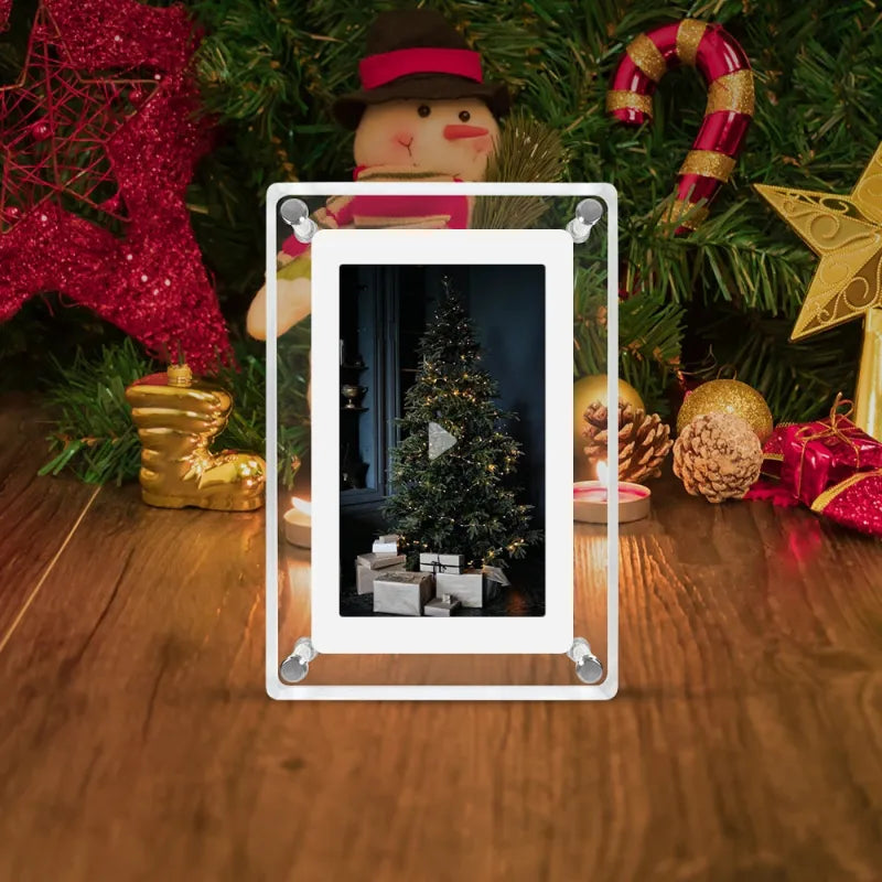 5-Inch Acrylic Digital Photo Frame & Video Player – Sleek Multimedia Display for Home, Office, or Business - Avenari Home & Life