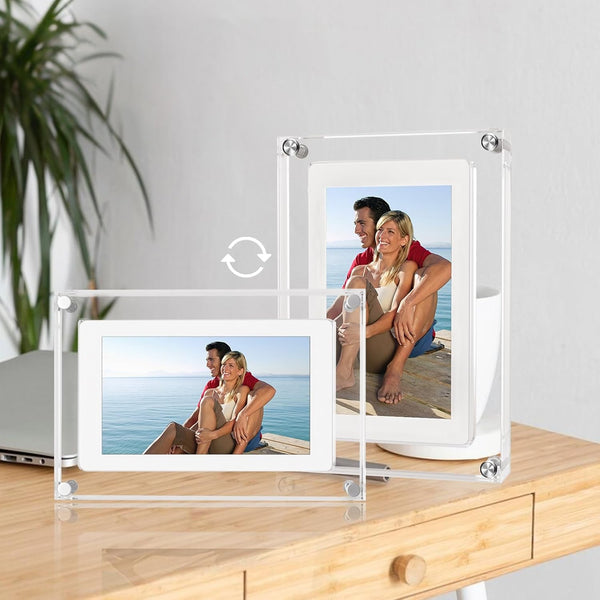 5-Inch Acrylic Digital Photo Frame & Video Player – Sleek Multimedia Display for Home, Office, or Business - Avenari Home & Life