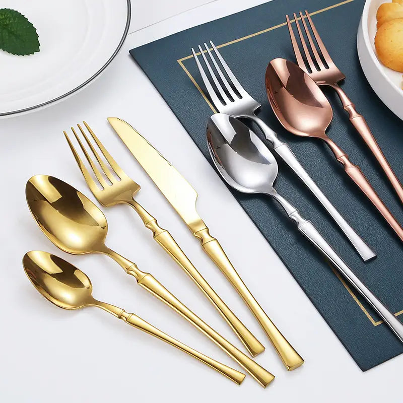 4-Piece Set of Stainless Steel Cutlery for Western Dining - Avenari Home & Life