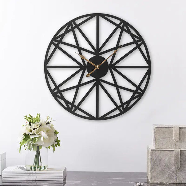 European Style Iron Wall Clock - Silent Design - Avenari Home & Life