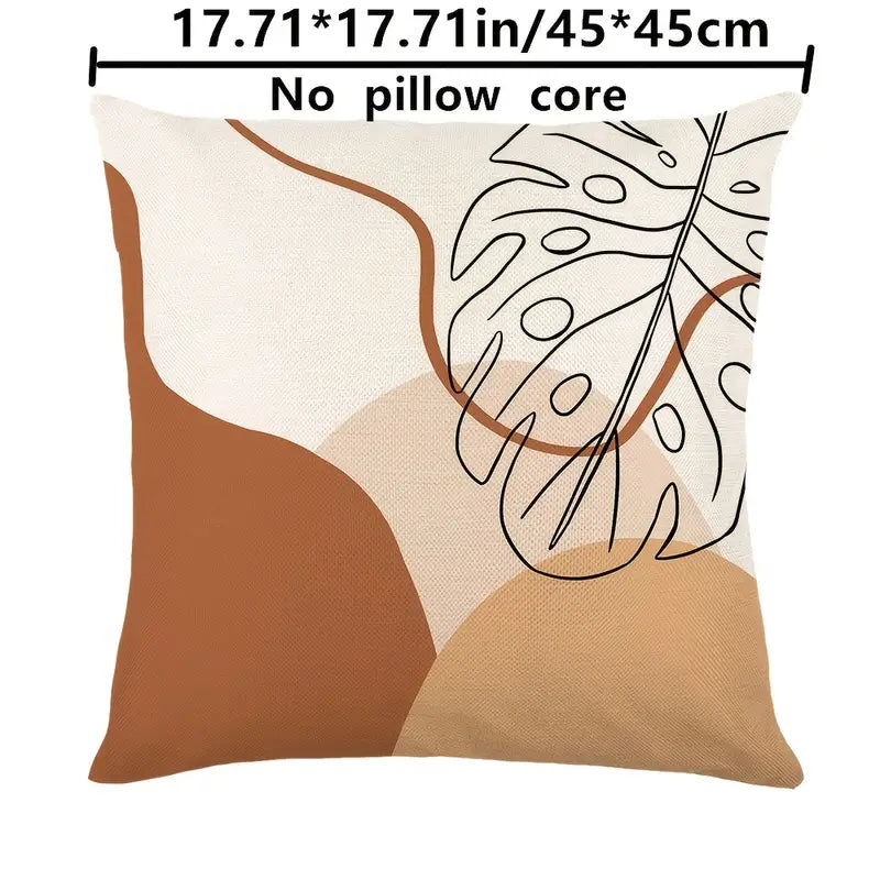 Nordic Morandi Abstract Lines Throw Pillowcase 17.71in - Avenari Home & Life