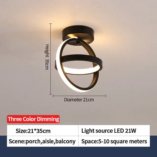 Nordic LED Ceiling Lights for Home, Bedroom & Corridor