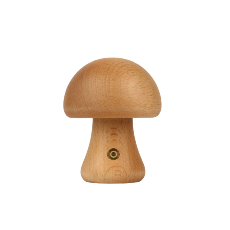 Wooden Mushroom LED Night Light – Rechargeable Bamboo Bedside Lamp for Bedroom, Nursery & Gift Decor - Avenari Home & Life