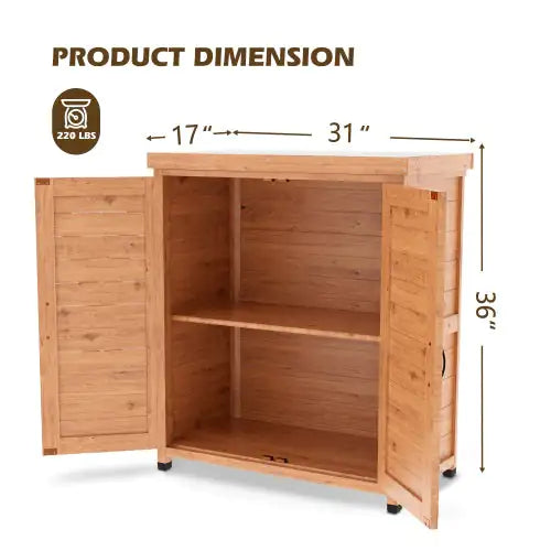 3093X Outdoor Locker & Metal Top - Garden Storage Shed & Workbench