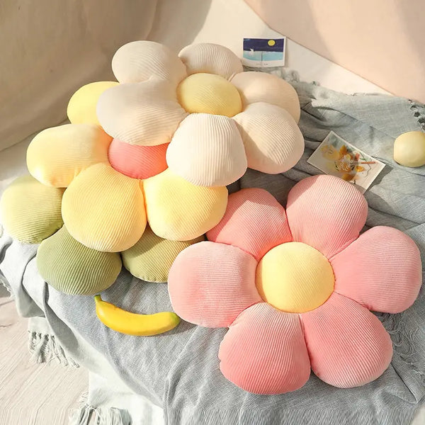 Soft Cartoon Flower Plush Pillow - Avenari Home & Life