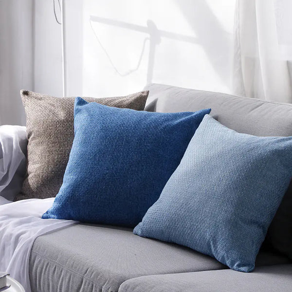 Breathable Burlap Throw Pillow Cover – Nordic Linen Cushion Cover with Zipper in Multiple Colors - Avenari Home & Life