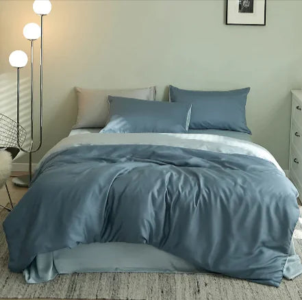 Tencel Ice Silk 4-Piece Bedding Set - Cooling, Silky Summer Luxury for Beds up to 2.0m