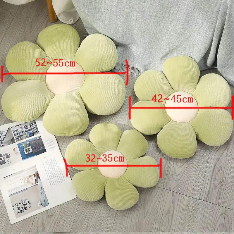 Soft Cartoon Flower Plush Pillow - Avenari Home & Life