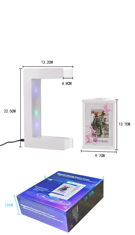 Magnetic Levitation Three-Sided Acrylic Photo Frame – Floating Display for Home & Office Décor - Avenari Home & Life