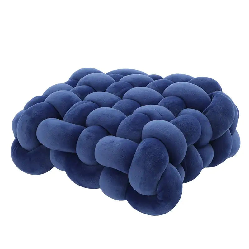 Woven Square Plush Cushion - Cozy & Stylish Home Accent