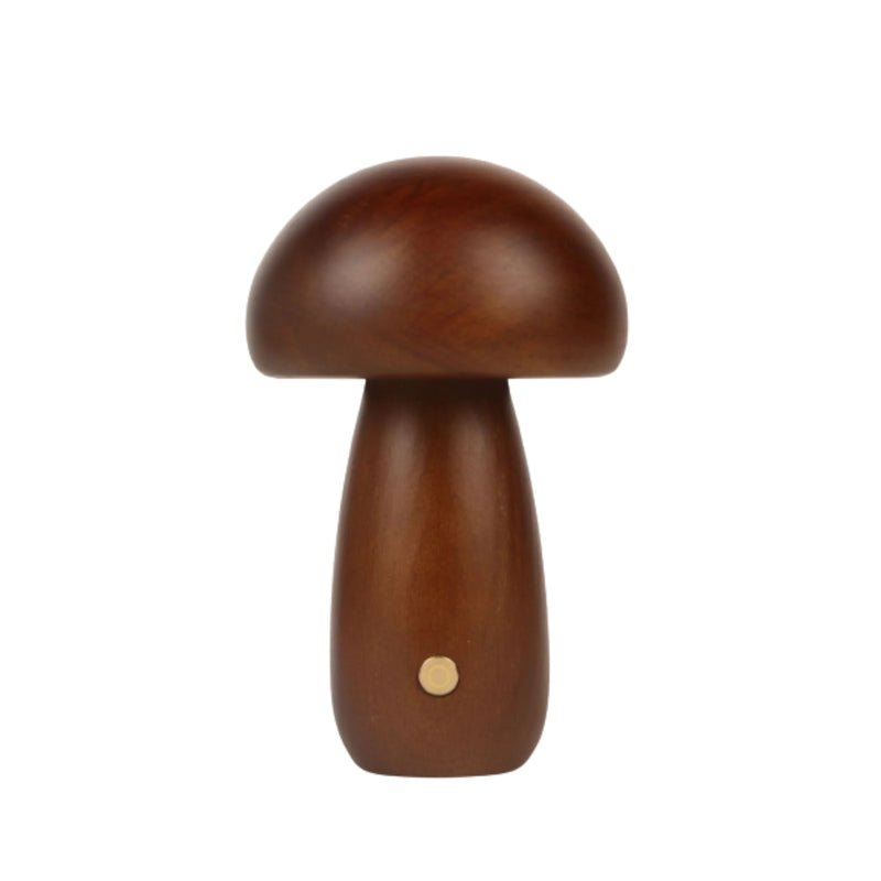 Wooden Mushroom LED Night Light – Rechargeable Bamboo Bedside Lamp for Bedroom, Nursery & Gift Decor - Avenari Home & Life
