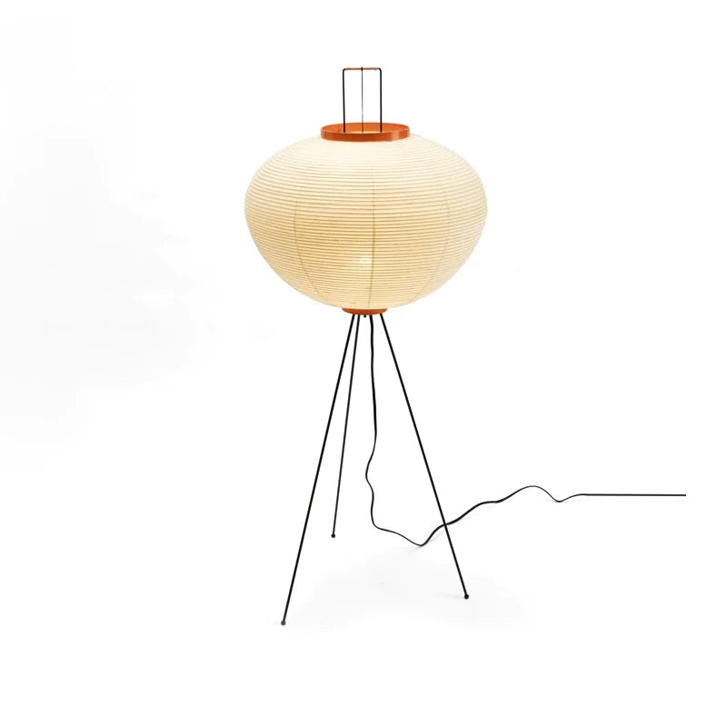 RiceBloom Nordic Accent Lamp – Minimalist Rice Paper Light with Wood & Metal Base - Avenari Home & Life